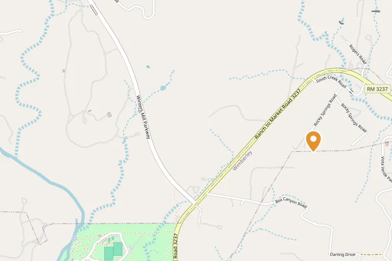 Map showing the location of Nova Recovery Center Drug and Alcohol Rehab - Wimberley, TX